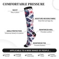 thumbnail image 4 of Picia record rock music Skull Printed Sports Compression Socks - 15-20mmHg Graduated Compression, High-Performance Soft and Breathable Socks for Men and Women, 4 of 5