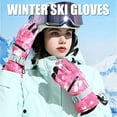 thumbnail image 4 of Outdoor Camouflage Skiing Gloves - Winter Cold proof, Wind proof, Splash proof, Touchscreen Riding Warm Sports Gloves - Camouflage Pink L, 4 of 5