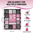 thumbnail image 5 of DAJU 15 Quinceanera Gifts Blanket Gifts for 15 Year Old Girls 15 Year Old Girl Gifts for Birthday 15th Birthday Gifts for Teen Girls 15th Birthday Decorations for Girls(30*40inch), 5 of 8