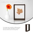 thumbnail image 3 of OULII Desktop Photo Frame Stand Coffee Wood for Office 1Pack, 3 of 7
