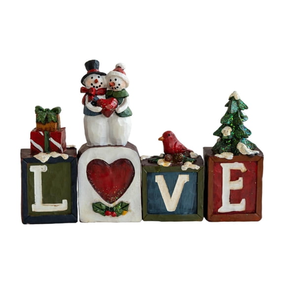 Estatua navideña, decoración navideña, accesorio fotográfico, centro de mesa, regalo, adorno de escritorio, figura de resina para estantería, casa de
