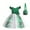 Green, variant on Odeerbi Princess Dresses For Girls Formal Dress St. Patrick's Day Baby Dress Polka Dot Satin Dress Ruffle Sleeve Skirt With Bag Set Green