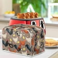 thumbnail image 4 of Wood Sunflower Print Toaster Cover Appliance 2 Slice, Bread Toaster Cover Bakeware Protector, Dust and Fingerprint Protection, 4 of 14