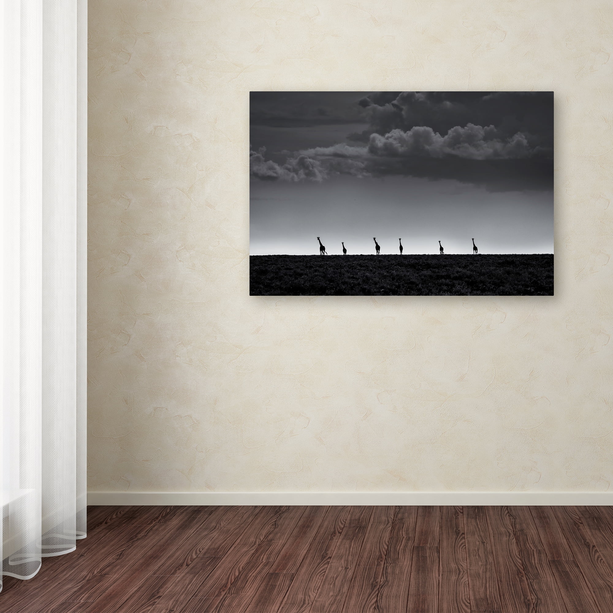 Trademark Fine Art '6 Giraffes' Canvas Art by Greg Metro