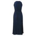 thumbnail image 5 of OSOLU Solid Color Women Sleeveless Pretty Midi Summer V-Neck Dot Ruffle Sleeveless A-Line Beach Sun Dress Boho Sundress Dresses For Women 2025 Elegant Classy, 5 of 5