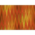 thumbnail image 1 of Ahgly Company Indoor Rectangle Patterned Neon Orange Area Rugs, 4' x 6', 1 of 6