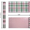 thumbnail image 7 of Reversible Geometric Plaid Wrapping Paper, 17 Inch x 33 Feet (47 sq.ft) Green Plaid Tartan, Red and White Stripe Printed Gift Wrap Paper for Christmas, Holiday, Season Party Celebration, 7 of 7