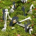 thumbnail image 5 of HHBEAUTY 5PCS Acrylic Halloween Skeleton Stakes Decorations, Zombie Graveyard Cemetary Hands Halloween Yard Sign Home Outdoor Lawn Decoration With Stakes Scary Spooky Decor Black Silhouette, 5 of 5