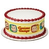 Curious George Funny Faces Edible Icing Image Cake Border Strips, Easy to use just peel backing and lay on top of cake on your icing By Whimsical Practicality