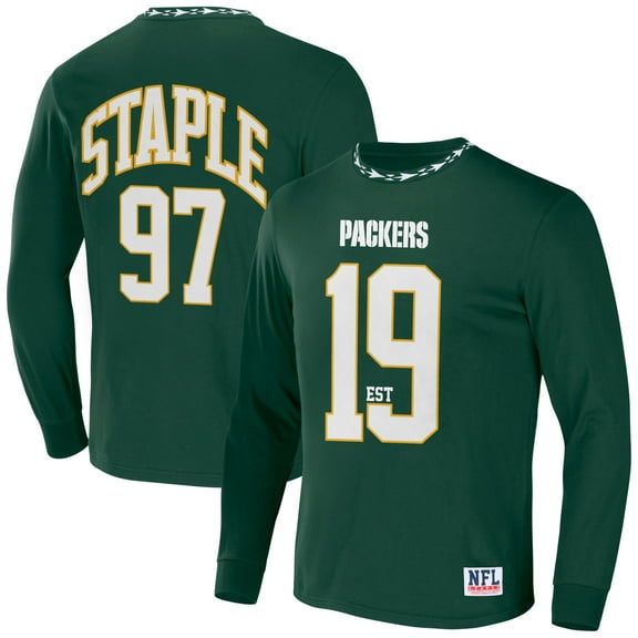 Men's NFL x Staple Hunter Green Green Bay Packers Core Team Long Sleeve T-Shirt