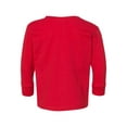 thumbnail image 3 of Rabbit Skins - Toddler Fine Jersey Long Sleeve Tee - 3302 - Red - Size: 5/6, 3 of 3