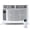 White, variant on Garvee 6000 BTU Window Air Conditioner with Remote, Covers up to 250 Sq. ft, White