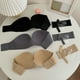 thumbnail image 5 of Sujetador sexy invisible sin tirantes antideslizante para vestidos de novia, hermosos parches en la espalda y el pecho, ropa interior sexy fruncida, 5 of 6
