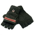 thumbnail image 2 of Dyfzdhu Winter Big Children Gloves Half Finger Knit Gloves AB-yarn Boy Gloves Black, 2 of 2