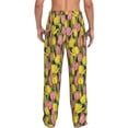thumbnail image 3 of Xecao Tulips Flowers Men's Straight Lounge Pajama Pants: The Ultimate in Comfortable Sleepwear, 3 of 9