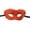 Orange, variant on Mskk Faux‑Fur Masquerade Eye Mask for Women, Fluffy Furry Animal Theme Half‑Face Mask, Halloween Mardi Gras Cosplay Costume Party Fancy Dress Accessory
