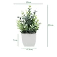 thumbnail image 6 of 1Pack Mini Artificial Plastic Potted Fake Plants for Home Decor, Indoor Small Faux Topiaries for Room, Office Desk, Bathroom Greenery Decoration, Perfect for Home Decorative Gift, 6 of 9