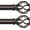 Bronze, variant on Bronze Curtain Rods for Windows 30 to 56 Inch, 1 Inch Adjustable Decorative Window Treatment Rods with Aluminium Twisted Cage Finials, Heavy Duty Metal Farmhouse Drapery Pole, Easy Install