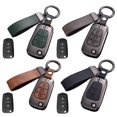 thumbnail image 3 of Faux Leather Remote Flip Car Key Fob Case Cover for Hyundai for Elantra for Kia, 3 of 3