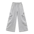 thumbnail image 4 of FYDUU Men's Relaxed Sweatpants Loose Fit Open Bottom Joggers Comfort Elastic Waist Drawstring Athletic Wide Leg Sweat Pants Trousers Streetwear Leisure Bottom Sweatpant, 4 of 4