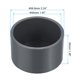 thumbnail image 2 of Tapón de extremo de tubo UPVC Uxcell de 1-1/2", paquete de 10, acoplamiento de grado de muebles en gris, 2 of 6