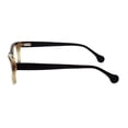 thumbnail image 4 of Calabria Elite Series Buffalo Horn Designer Reading Glasses CEBH117 in Tan Horn & Black +3.00, 4 of 4