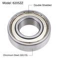 thumbnail image 2 of 6205ZZ Deep Groove Ball Bearings Z2 25x52x15mm Double Shielded Chrome Steel 2 Pcs, 2 of 4