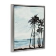 thumbnail image 3 of Stupell Industries Tropical Summer Beach Silhouette Gray Floating Frame Canvas Art, 17 x 21, by Linda Baliko, 3 of 8