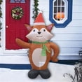 thumbnail image 2 of Jeco CHD-OD066 4 ft. Inflatable Standing Fox Christmas Decoration, 2 of 9