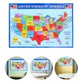 thumbnail image 1 of Homoyoyo Large America Map Poster with Multi Colors for Classroom and Home Decoration, 1 of 5