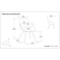 thumbnail image 4 of Simpli Home Malden Upholstered Dining Side Chair in Gray and Natural, 4 of 7