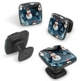 thumbnail image 2 of 4 Pcs Cabinet Handle Drawer Pulls Christmas Snowman Knobs with Screws Square Furniture Office Cabinet Knob Decoration, 2 of 7