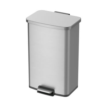 Better Homes & Gardens 13.2 Gallon Rectangular Stainless Steel Kitchen Step Trash Can