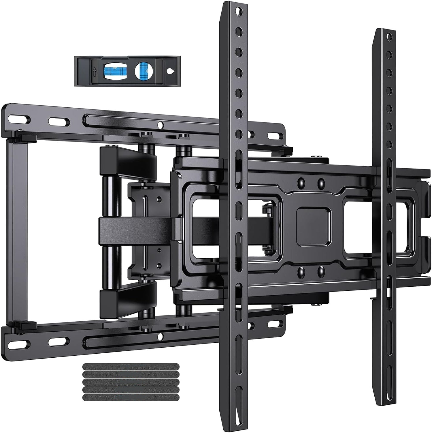 Full Motion TV Wall Mount  for 32-65 inch Flat Curved Screen TVs with Swivel, Tilt & Extension Max 400x400mm, Holds up to 99 lbs