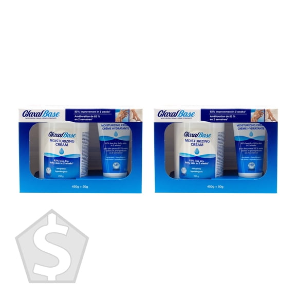 Glaxal Base Crème Hydratante - Lot de 2