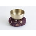 thumbnail image 2 of Manekineko-Ai Orin Bell Japanese Buddhist Bell,Mat,bar Set Made in Japan Takaoka, Purple,2.99inch, 2 of 5