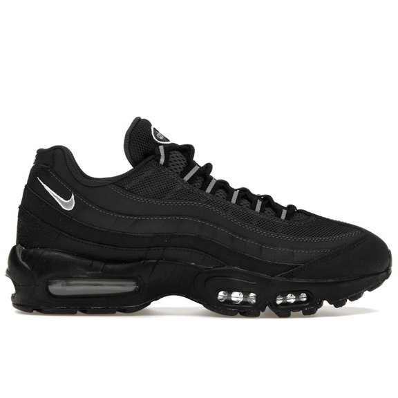 Nike Men's Air Max 95 Black Silver Running Shoes, from StockX