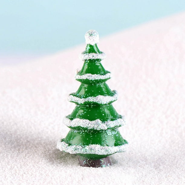 XIAOFFENN Christmas Outdoor Decor, Office Christmas Decorations For Work  Christmas Gifts Micro Snow Decorations Christmas Tree Simulation Tree -  