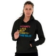 thumbnail image 5 of Worth The Wait But Always Late Ombre Hoodie Sweatshirt Women Men Brisco Brands S, 5 of 5