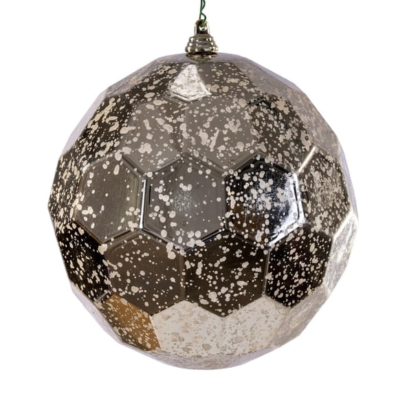 6" Champagne Honeycomb Mercury Orn 2/Bag