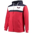 thumbnail image 2 of Men's Profile Alexander Ovechkin Red Washington Capitals Big & Tall Colorblock Full-Zip Hoodie, 2 of 4
