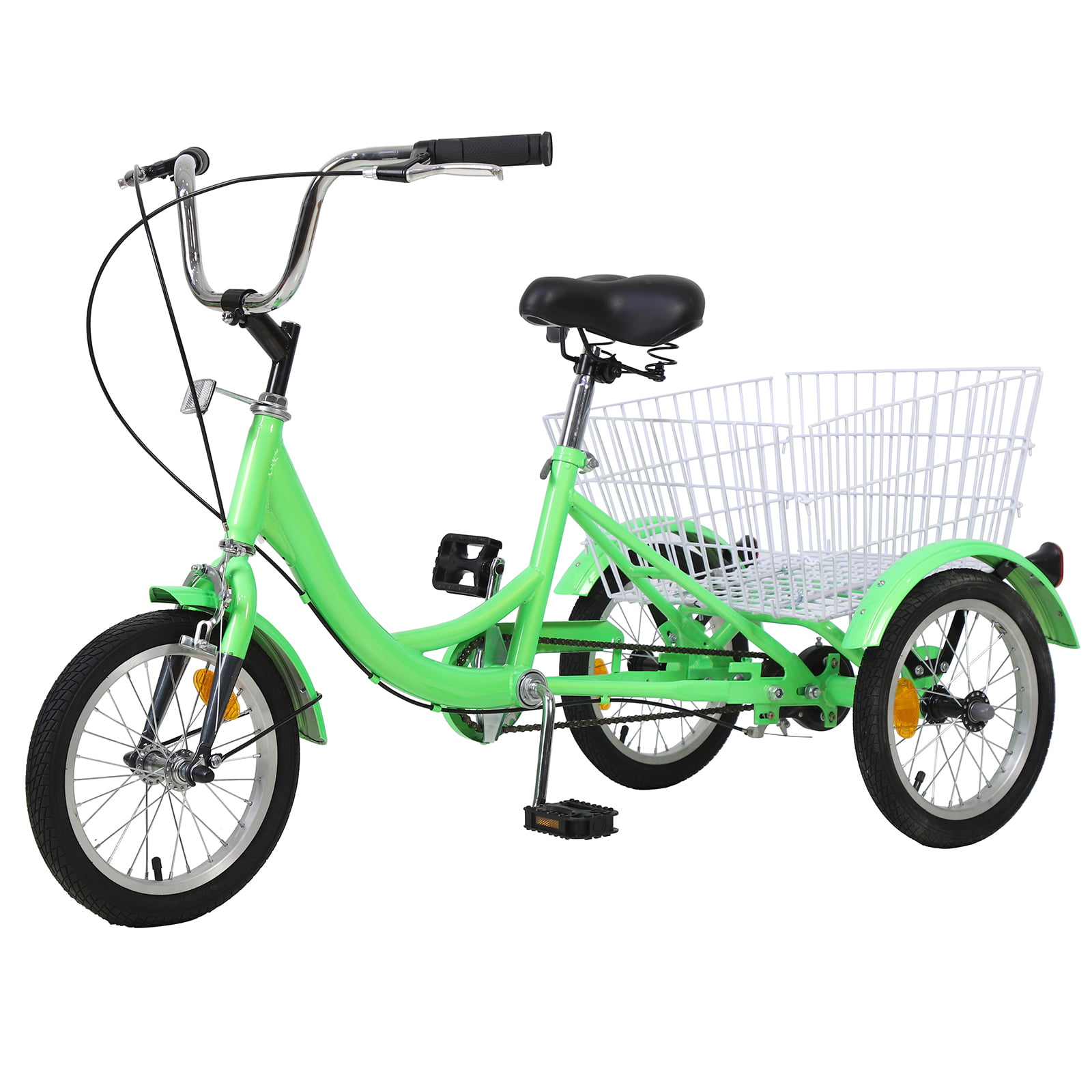 Details about   14inch Child/kids Tricycle Trike 3-wheel 1Speed Bike+Cargo Basket+Soft Seat Gift 