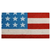Rubber-Cal "Stars and Stripes" - Patriotic Coir Doormats - 18" x 30"