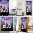 thumbnail image 2 of Gnomes Halloween Shower Curtain Set with Hooks, Purple Pumpkin Black Cat Bat Waterproof Fabric Bathroom Curtains Decor Home Accessories,Stall 36 X 72 Inch, 2 of 9