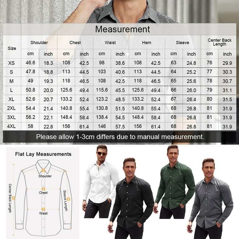 COOFANDY Men's Muscle Fit Dress Shirts Wrinkle-Free Short Sleeve Casual  Button Down Shirt at  Men’s Clothing store