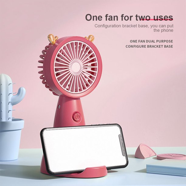 Mini ventilador portátil de bolsillo enfriador silencioso ajustable de 3 modos Likrtyny recargable por USB para oficina y viajes al aire libre