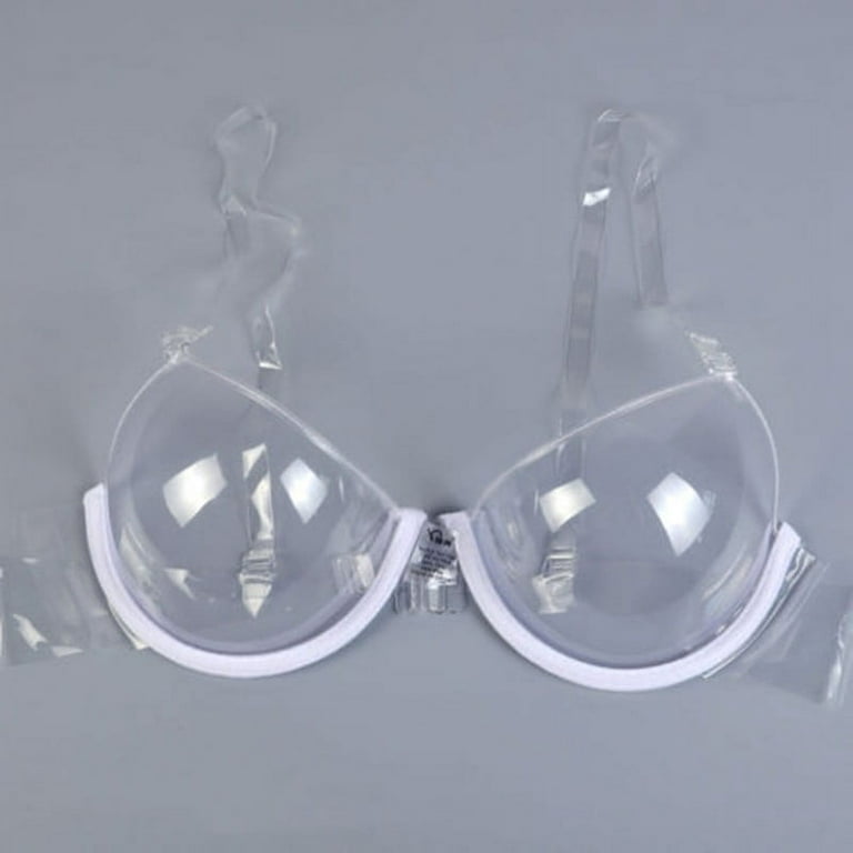 Fule New Women Fashion Transparent Clear Bra Strap Invisible Bras