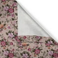 thumbnail image 5 of Ambesonne Flower Grommet Curtain, Floral Pattern with Rose, 50" x 108", Tan Pink Dark Green, 5 of 6
