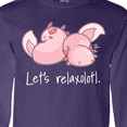 thumbnail image 4 of Inktastic Let's Relaxolotl with Cute Sleeping Axolotls Long Sleeve T-Shirt, 4 of 5