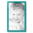 thumbnail image 2 of ArtToFrames 13" x 22" Aqua Picture Frame, 13x22 inch Green Wood Poster Frame (WOM-4428), 2 of 8